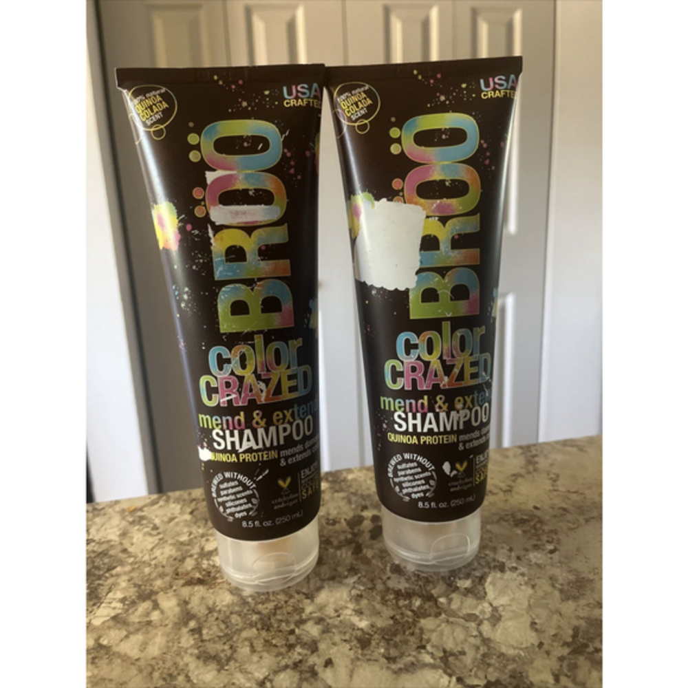 New BROO Craft Color Crazed‎ Quinoa Shampoo Discontinued Lot Of 2-8.5 fl oz